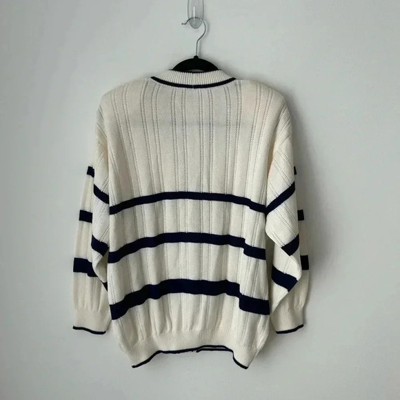 Vintage nautical stripes  cardigan - Picture 6 of 12
